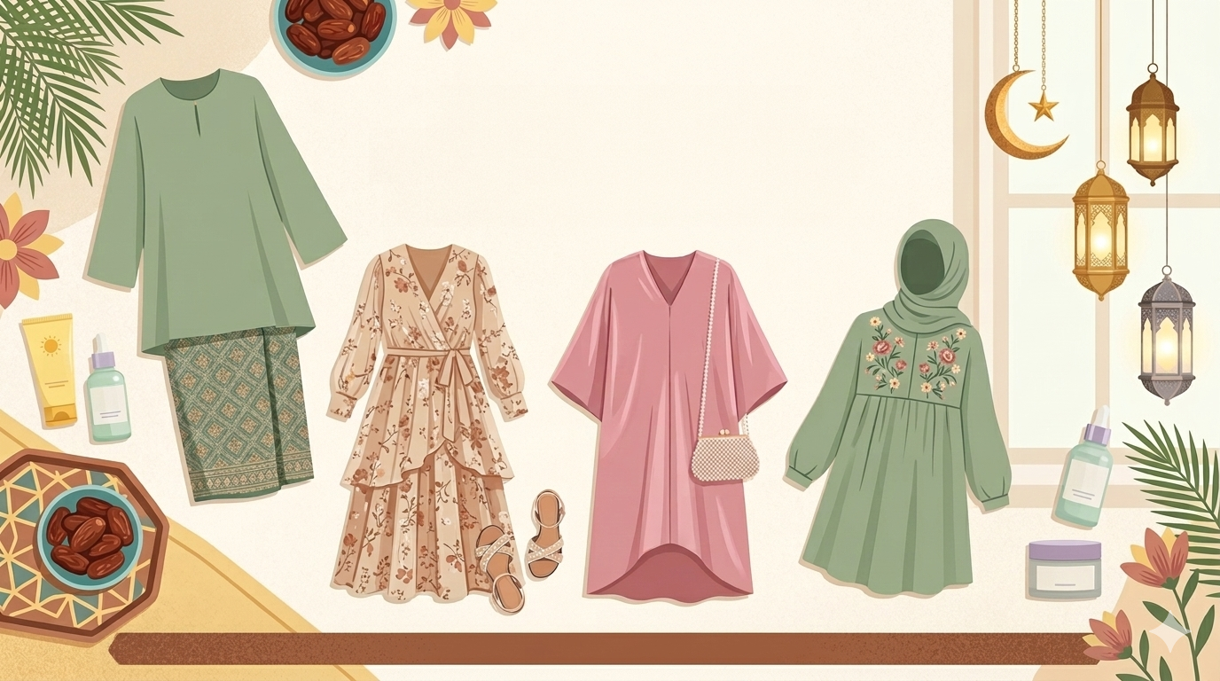 Baca.today-Rekomendasi Baju Lebaran 2026: Model, Tren Warna dan Merek