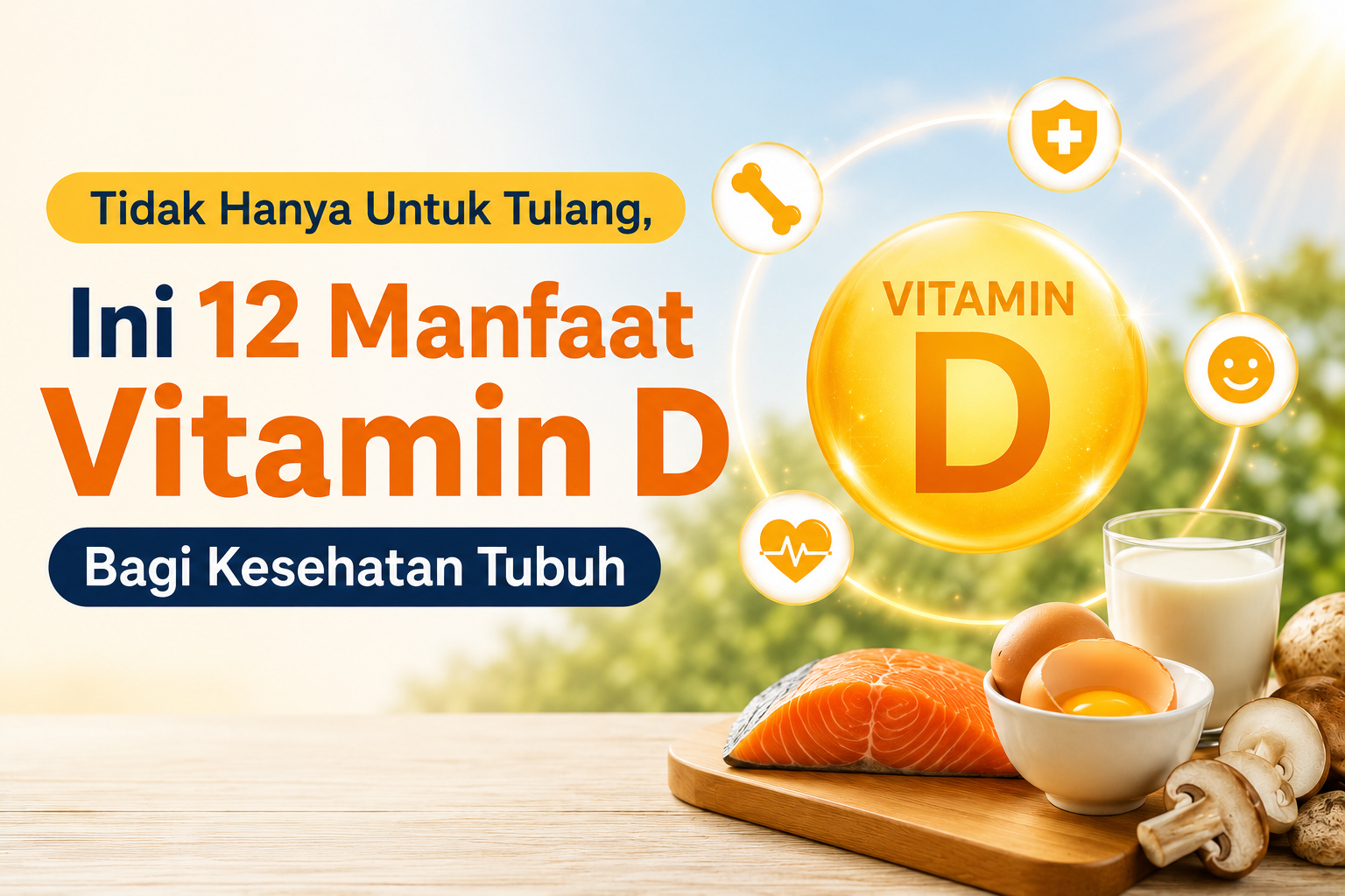 Baca.today-Tidak Hanya Untuk Tulang, Ini Manfaat Vitamin D Bagi Kesehatan Tubuh