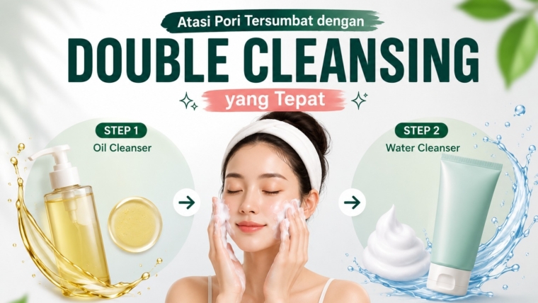 Baca.today- Atasi Pori Tersumbat dengan Teknik Double Cleansing yang Tepat